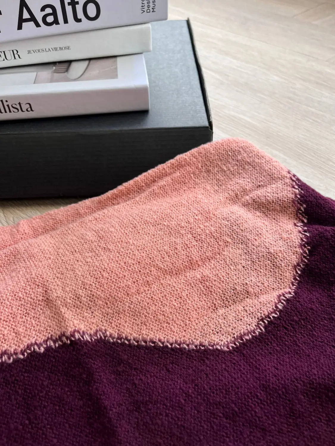 Contrasting Pattern Mohair Knitted Dress | same ANTHEM.