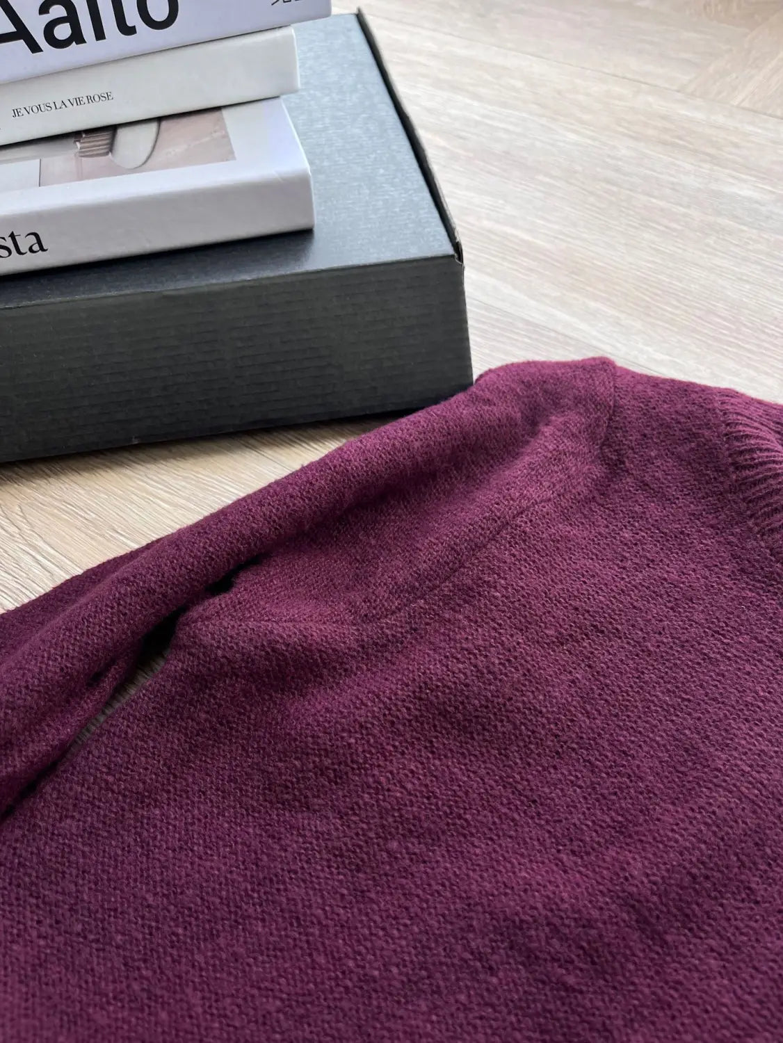 Contrasting Pattern Mohair Knitted Dress | same ANTHEM.