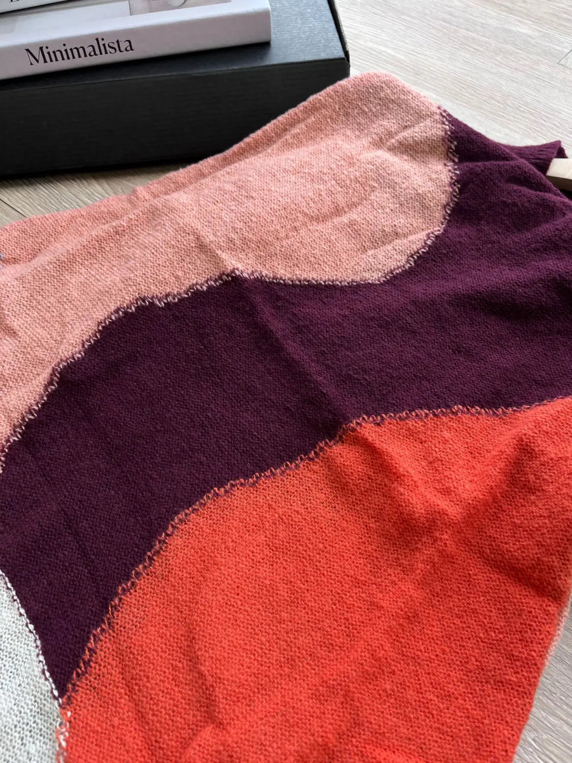 Contrasting Pattern Mohair Knitted Dress | same ANTHEM.