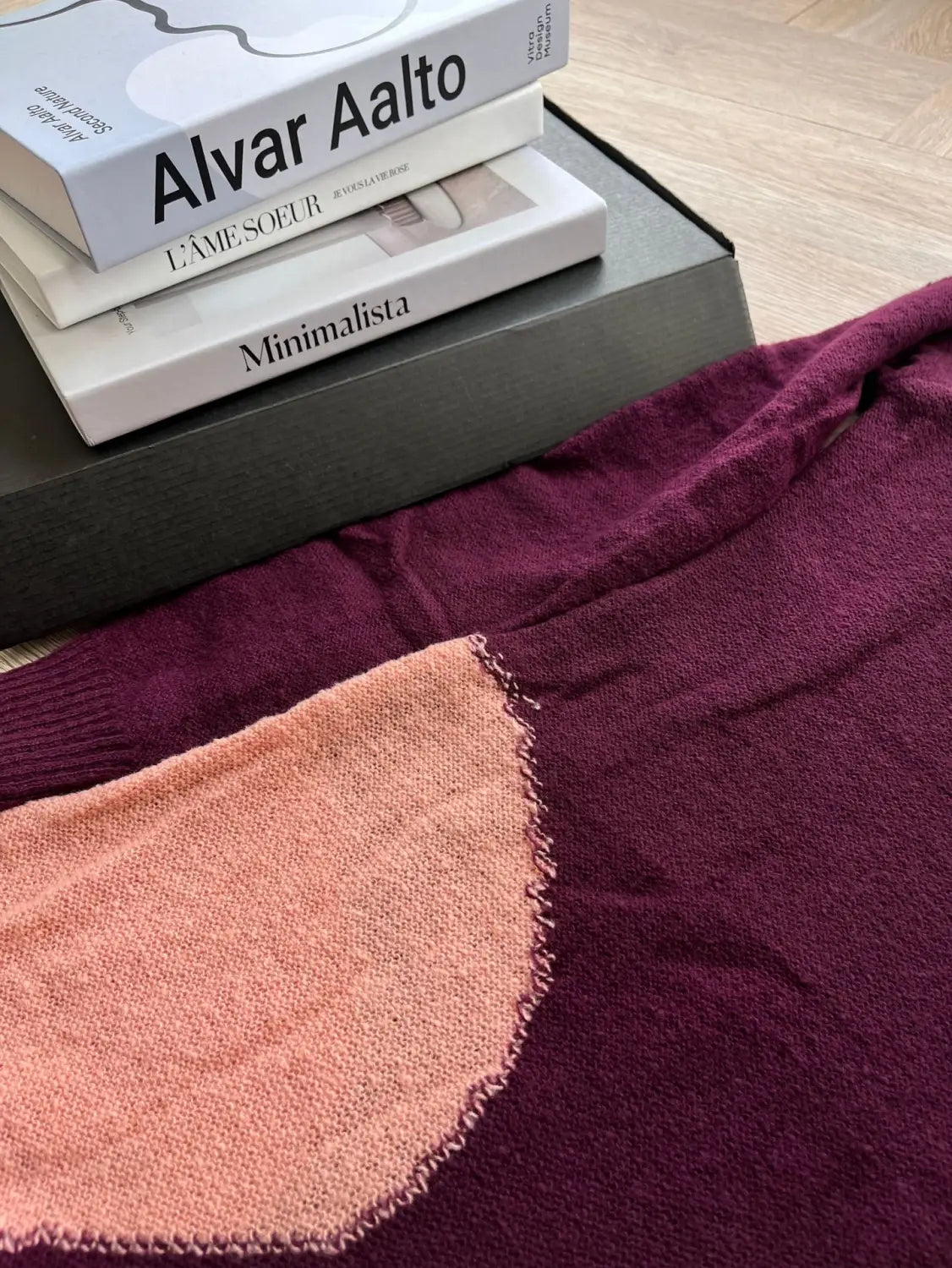 Contrasting Pattern Mohair Knitted Dress | same ANTHEM.