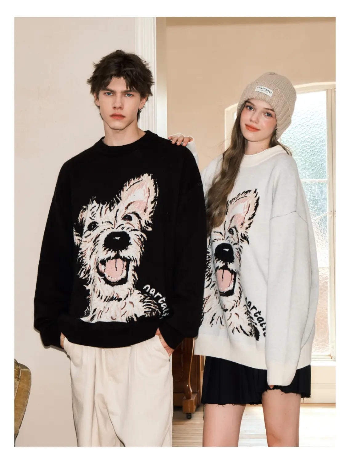 Puppy Couple Sweater | same ANTHEM.