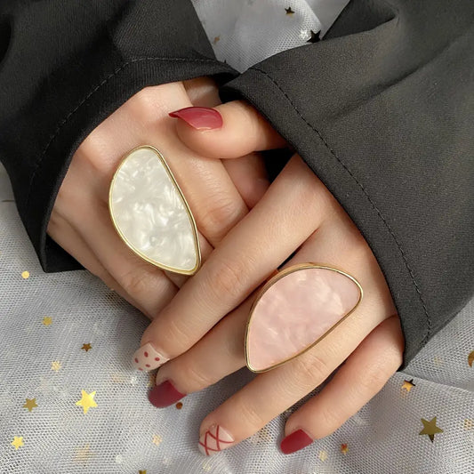 Adjustable Irregular Agate Resin Ring – Soulmate Jewellery | same ANTHEM.