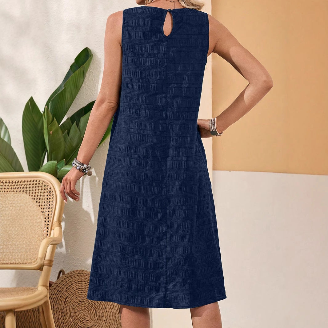 All-Match Sleeveless Round Neck Dress | Romantic & Everyday Dress for Lovers & Soulmates | Same Anthem