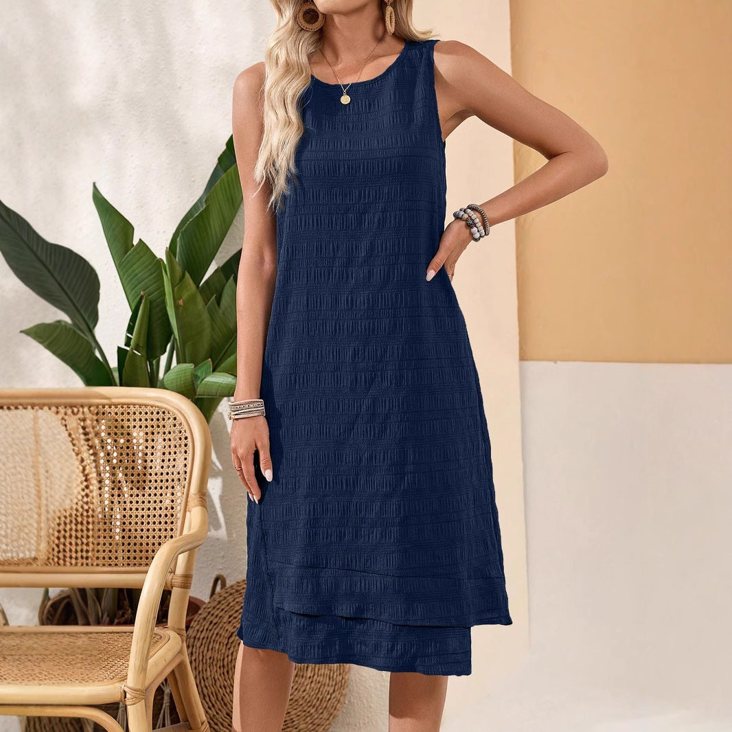All-Match Sleeveless Round Neck Dress | Romantic & Everyday Dress for Lovers & Soulmates | Same Anthem