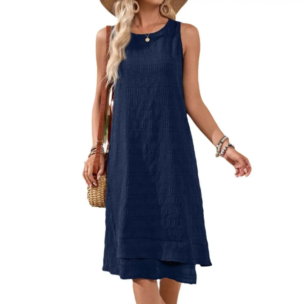 All-Match Sleeveless Round Neck Dress | Romantic & Everyday Dress for Lovers & Soulmates | Same Anthem