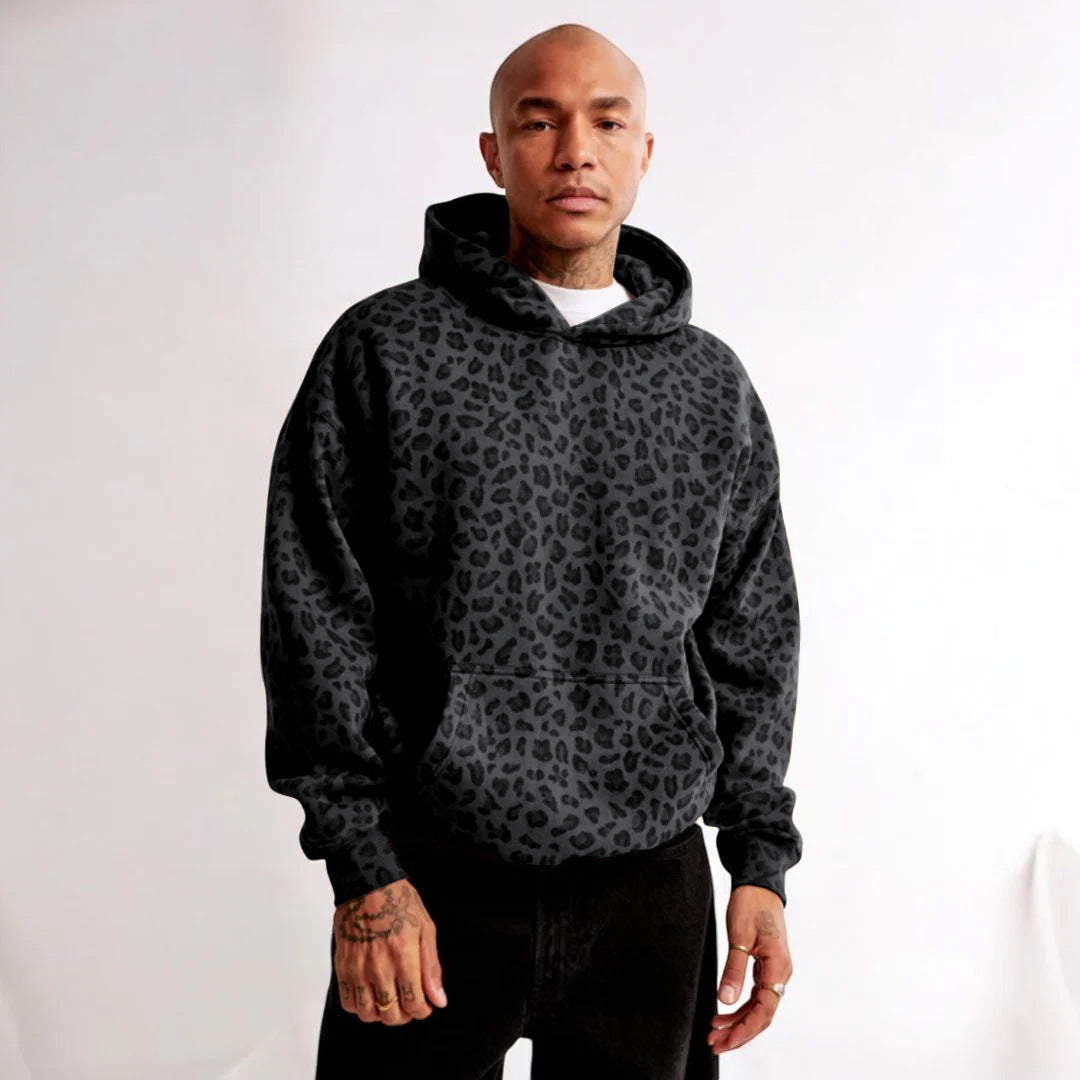 American Leopard Print Hoodie – Retro Streetwear for Soulmates | same ANTHEM