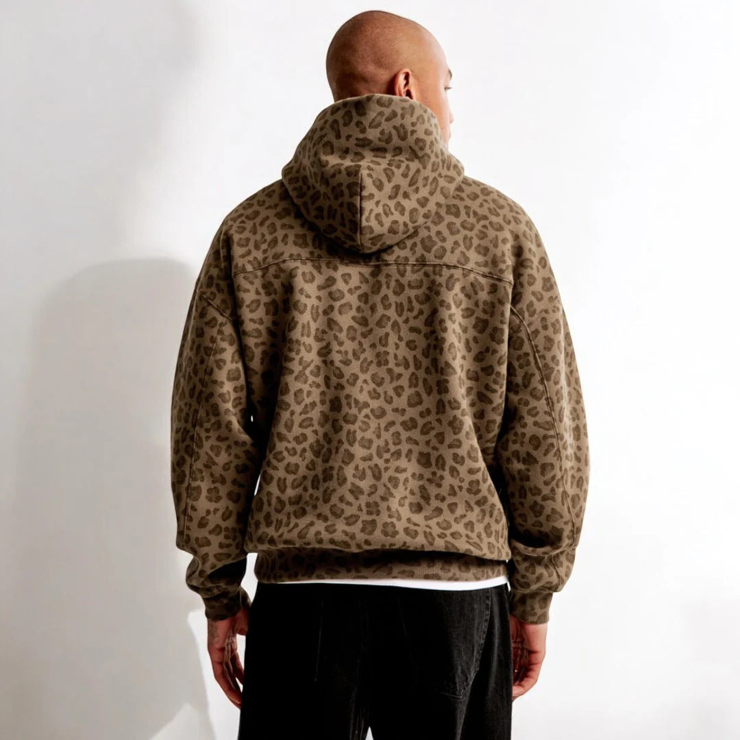 American Leopard Print Hoodie – Retro Streetwear for Soulmates | same ANTHEM