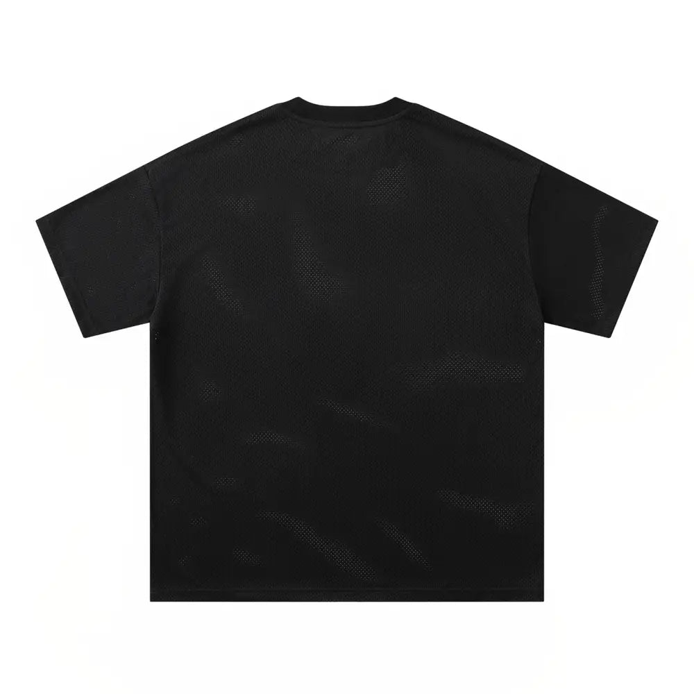 Angel Mesh Breathable Streetwear T-Shirt – Loose Skate Wear | same ANTHEM