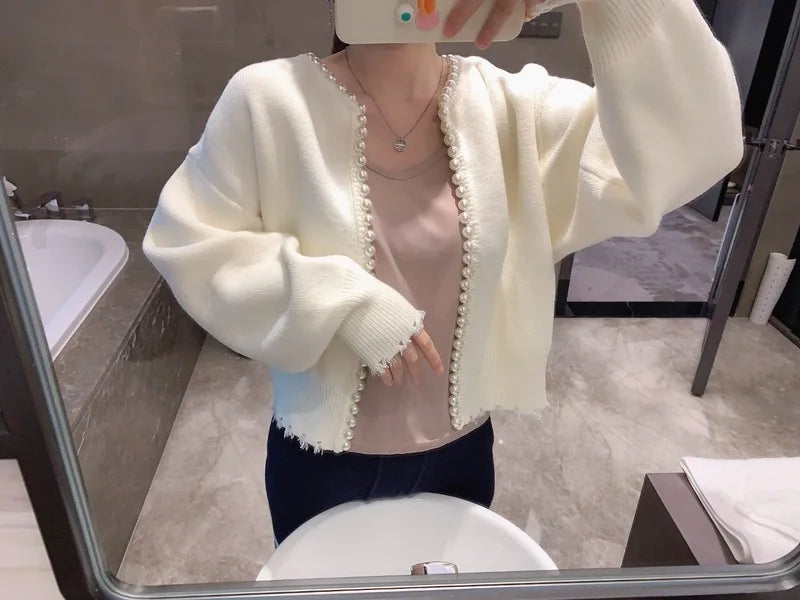 Beaded Knit Cardigan for Women | same ANTHEM. Elegant Soulmate Streetwear