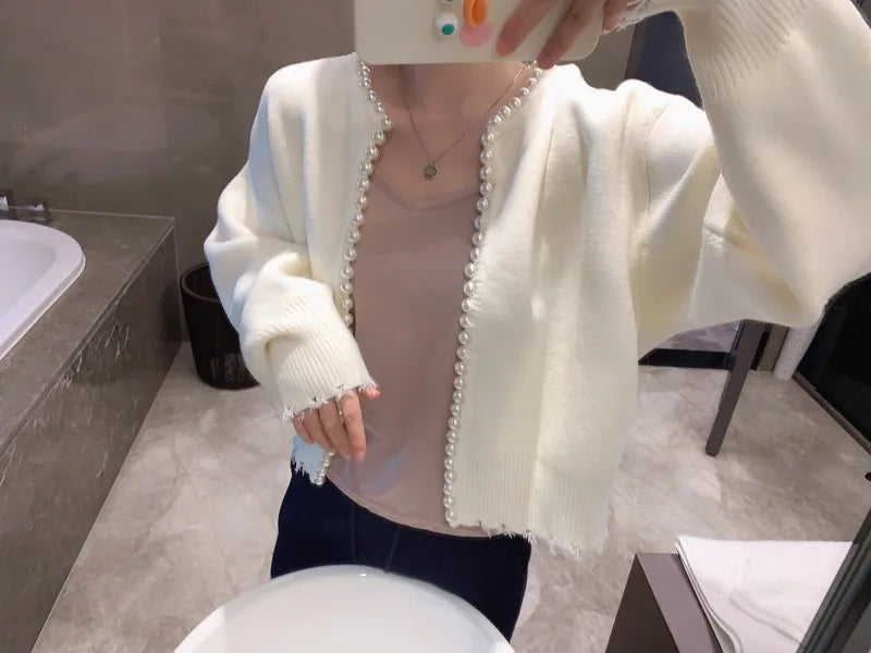 Beaded Knit Cardigan for Women | same ANTHEM. Elegant Soulmate Streetwear