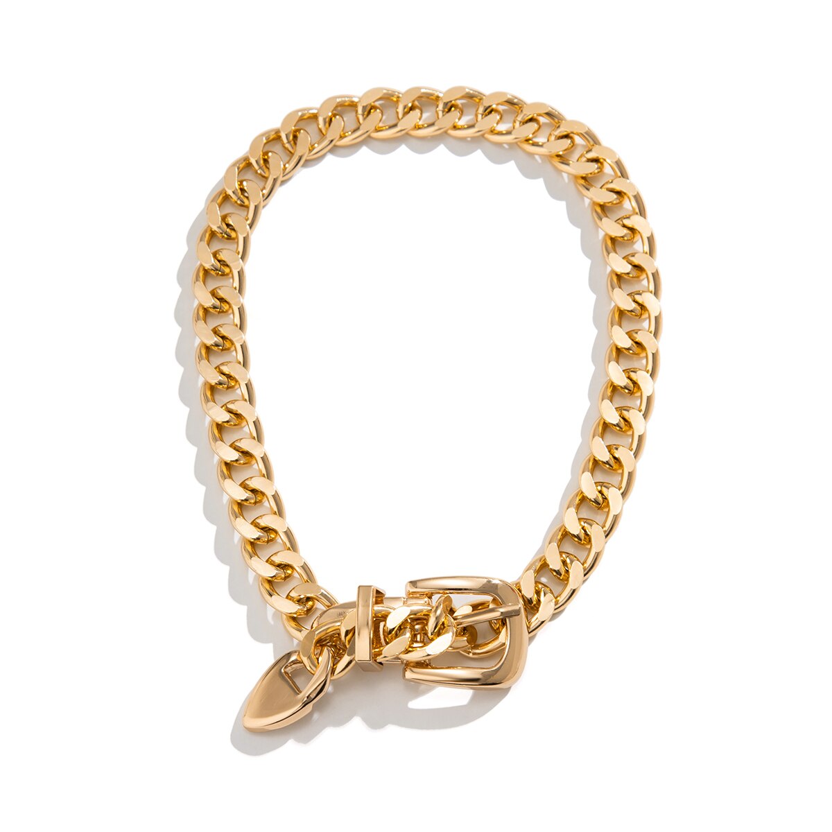 Belt Choker Necklace | Punk Chunky Chain Jewelry for Women | same ANTHEM.