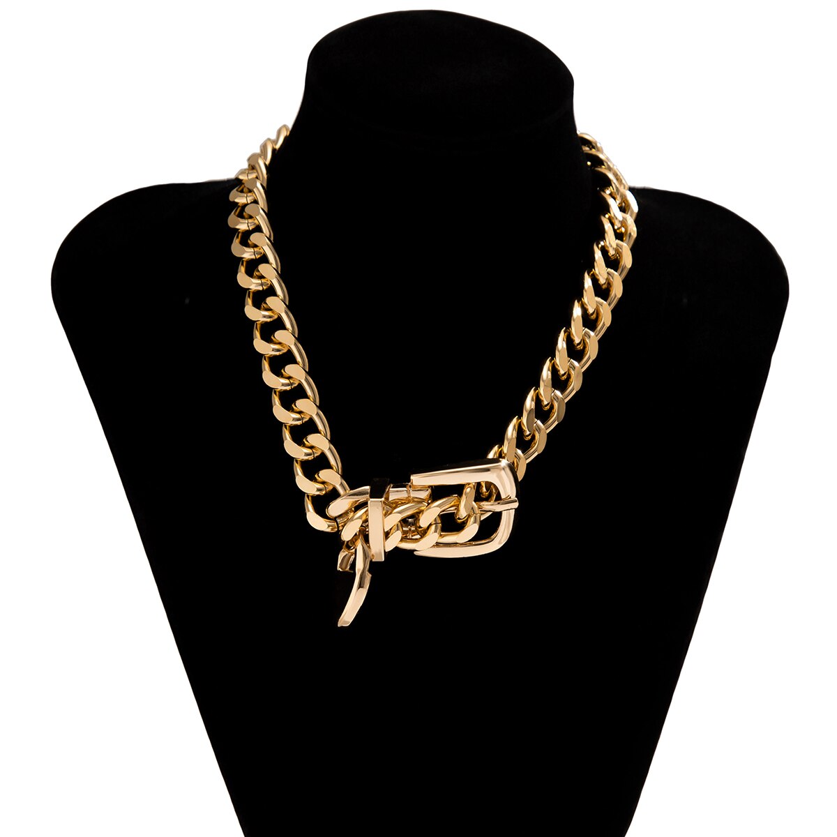 Belt Choker Necklace | Punk Chunky Chain Jewelry for Women | same ANTHEM.