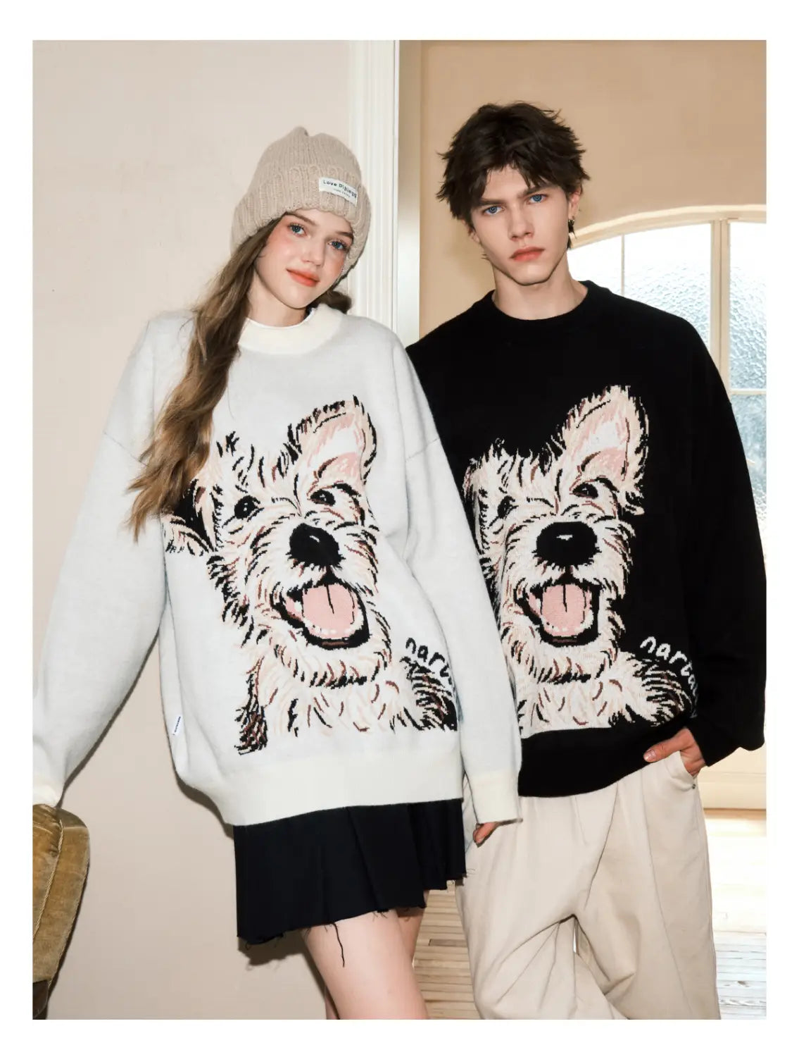 Puppy Couple Sweater | same ANTHEM.