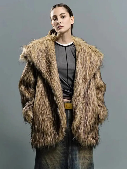 Big Lapel Fur Coat | same ANTHEM.