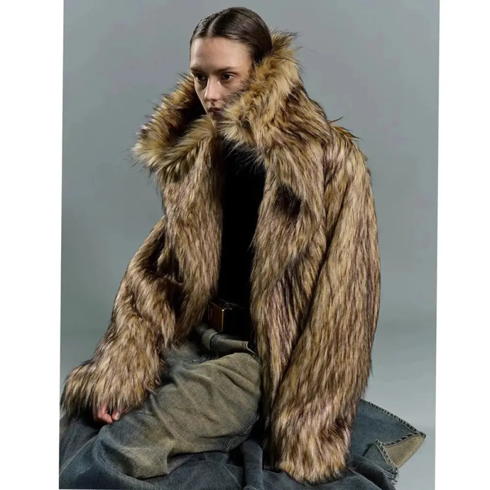Big Lapel Fur Coat | same ANTHEM.