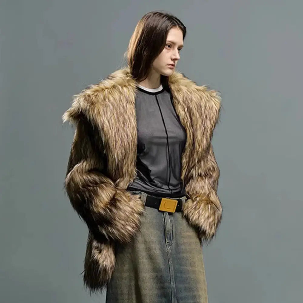 Big Lapel Fur Coat | same ANTHEM.