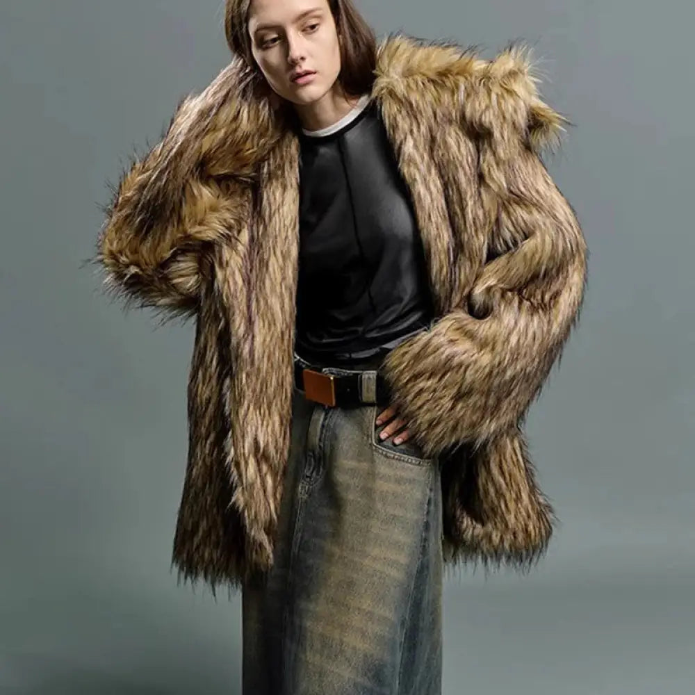 Big Lapel Fur Coat | same ANTHEM.
