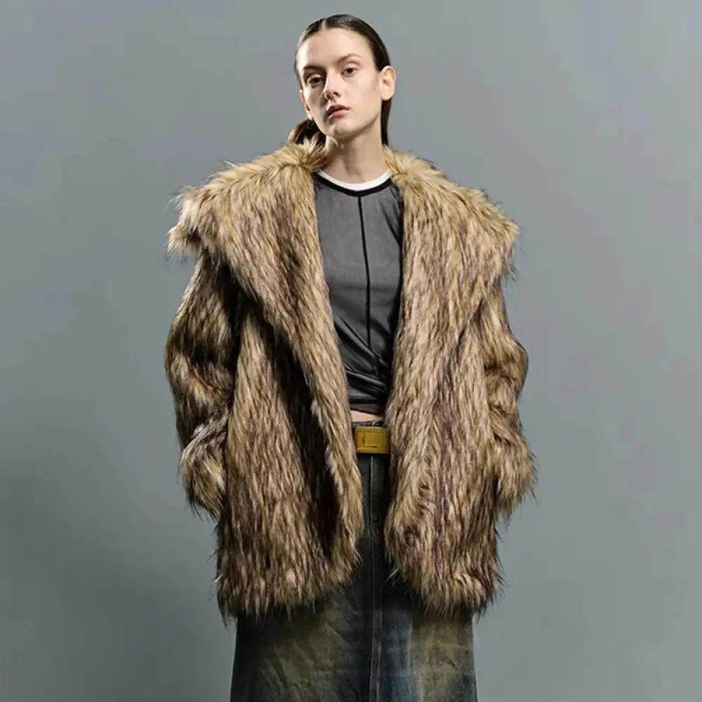 Big Lapel Fur Coat | same ANTHEM.