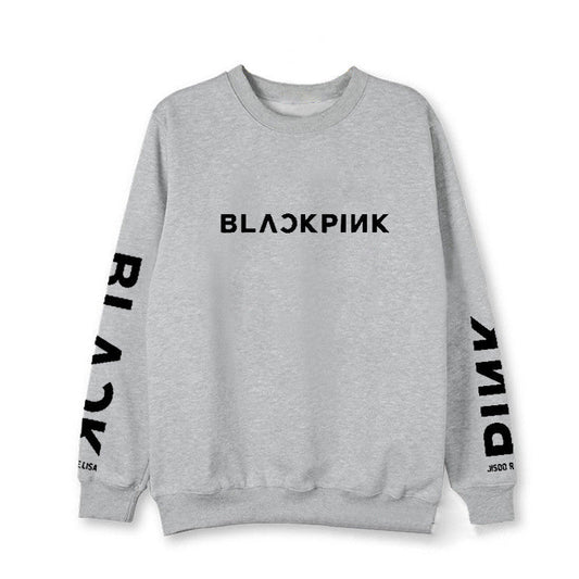 BLACKPINK Kpop Letter Hoodie – Soulmate Streetwear | same ANTHEM - Gray / S