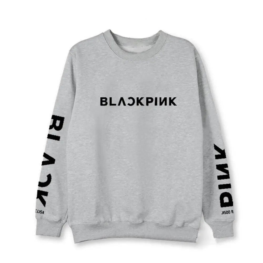 BLACKPINK Kpop Letter Hoodie – Soulmate Streetwear | same ANTHEM - Gray / S