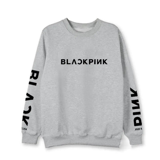 BLACKPINK Kpop Letter Hoodie – Soulmate Streetwear | same ANTHEM - Gray / S