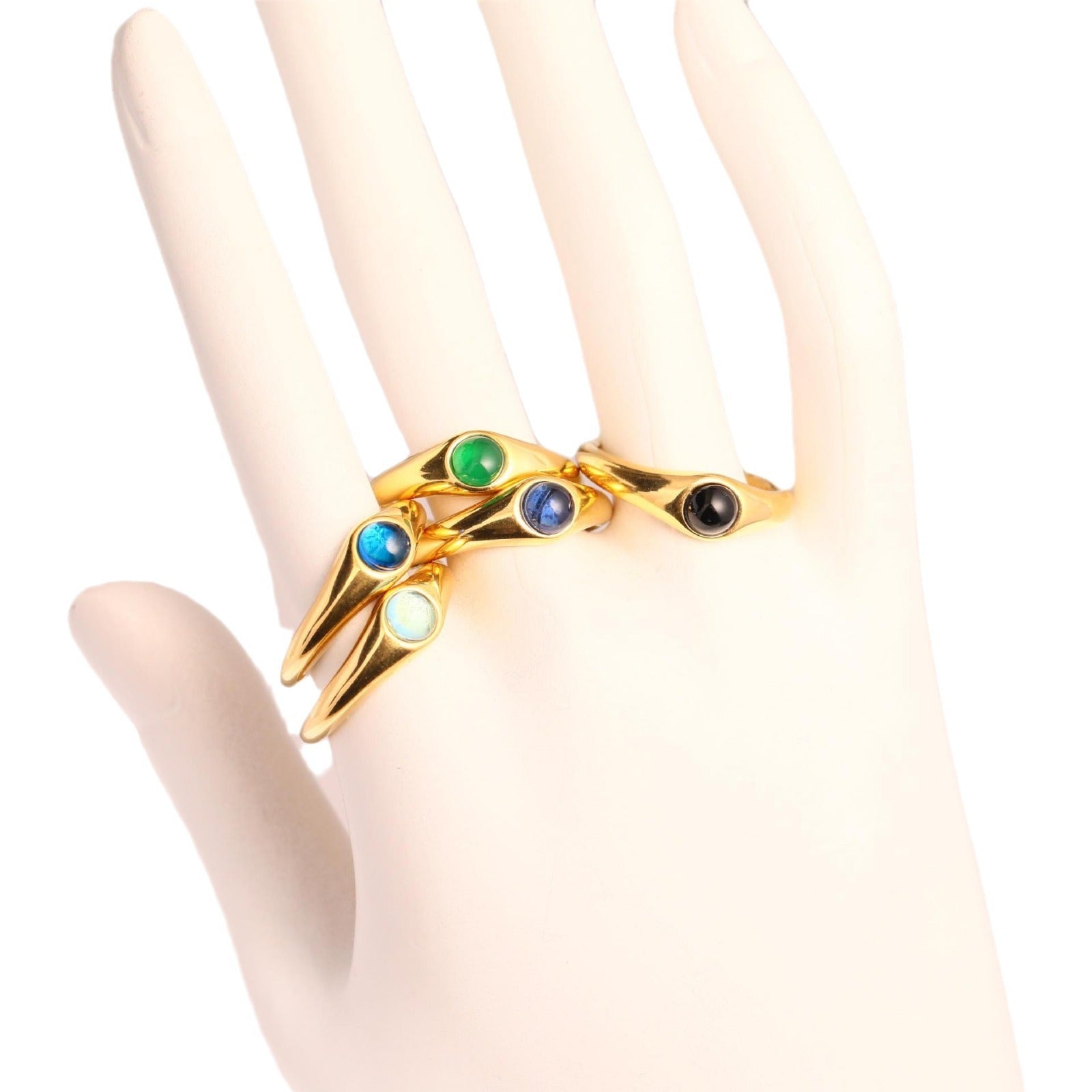 Blue Gradient Stone Ring | Boho Soulmate Jewelry | Same Anthem