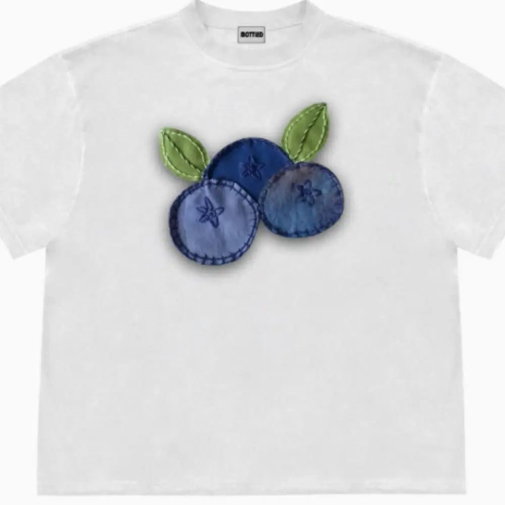 Blueberry Patchwork Fruit T-Shirt – same ANTHEM. Soulmate Streetwear for Lovers