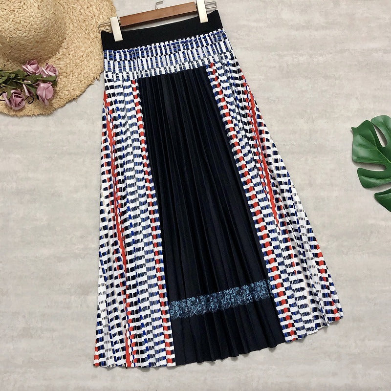 Bohemian Plaid A-Line Skirt for Lovers & Friends | Same Anthem - Black / One size