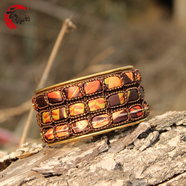 Boho Beaded Patch Bracelet – Nepalese Soulmate Style | same ANTHEM - Patch Coffee Color