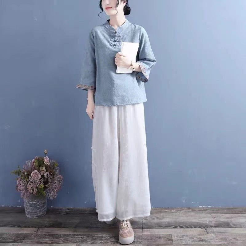 Boho Bell Sleeve Shirt – Free Spirit Chinese Style | same ANTHEM