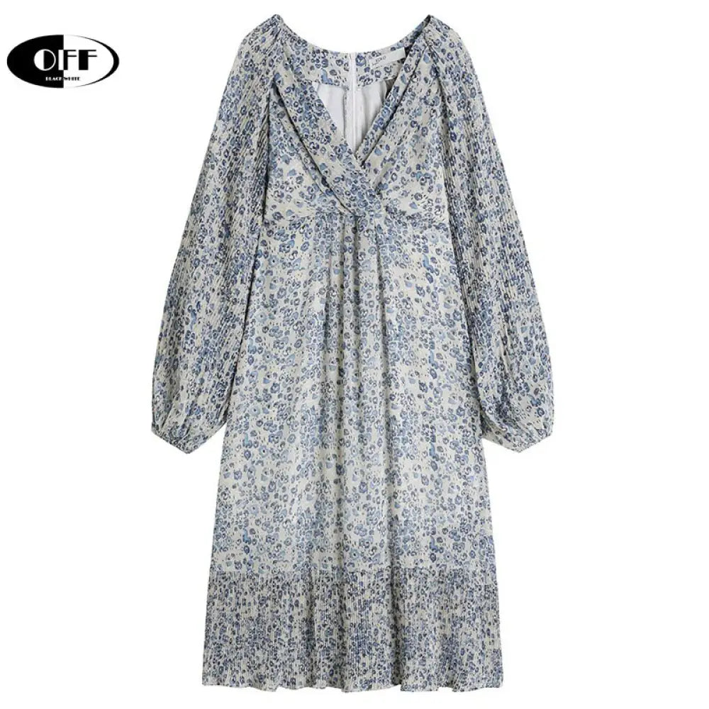 Boho Floral Midi Dress with Lantern Sleeves – Soulmate Streetwear | same ANTHEM. Femme