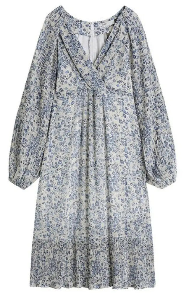 Boho Floral Midi Dress with Lantern Sleeves – Soulmate Streetwear | same ANTHEM. Femme