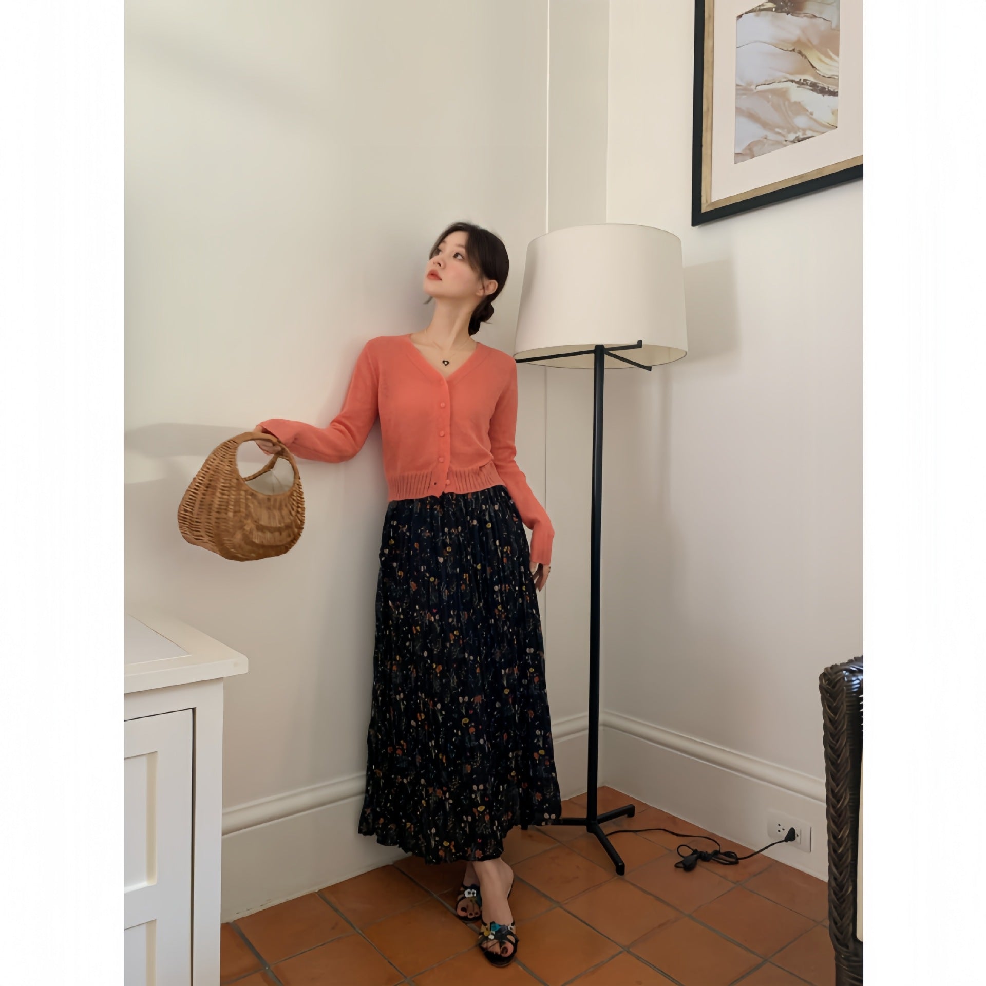Boho High Waisted Floral Skirt – French Dreamy Casual Chic | same ANTHEM