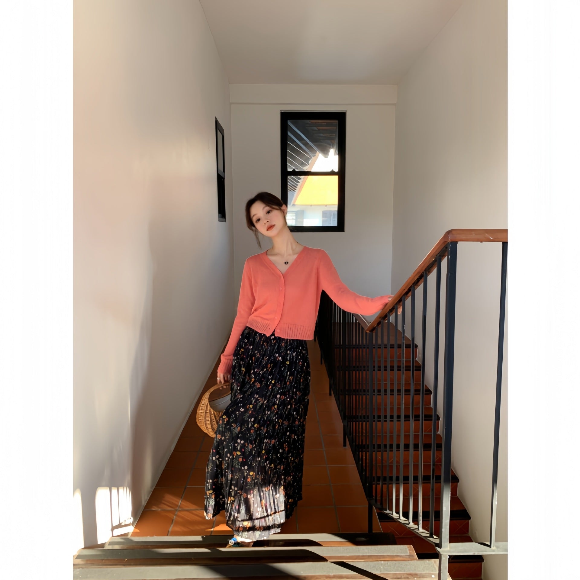 Boho High Waisted Floral Skirt – French Dreamy Casual Chic | same ANTHEM