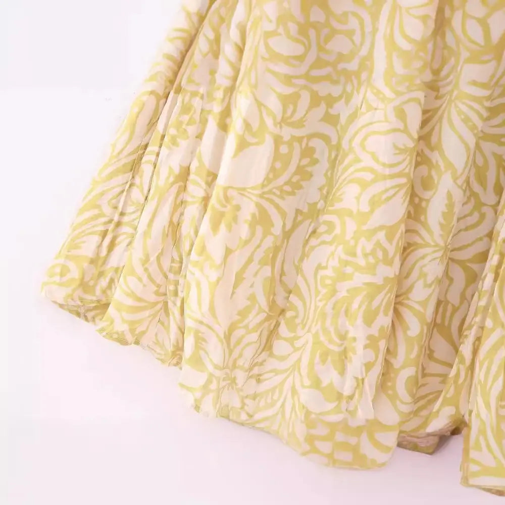 Boho Lace-Up A-Line Skirt – Romantic Mid-Length Dream | same ANTHEM