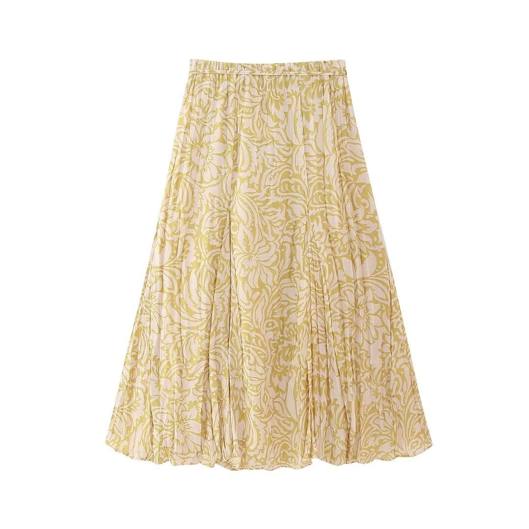 Boho Lace-Up A-Line Skirt – Romantic Mid-Length Dream | same ANTHEM