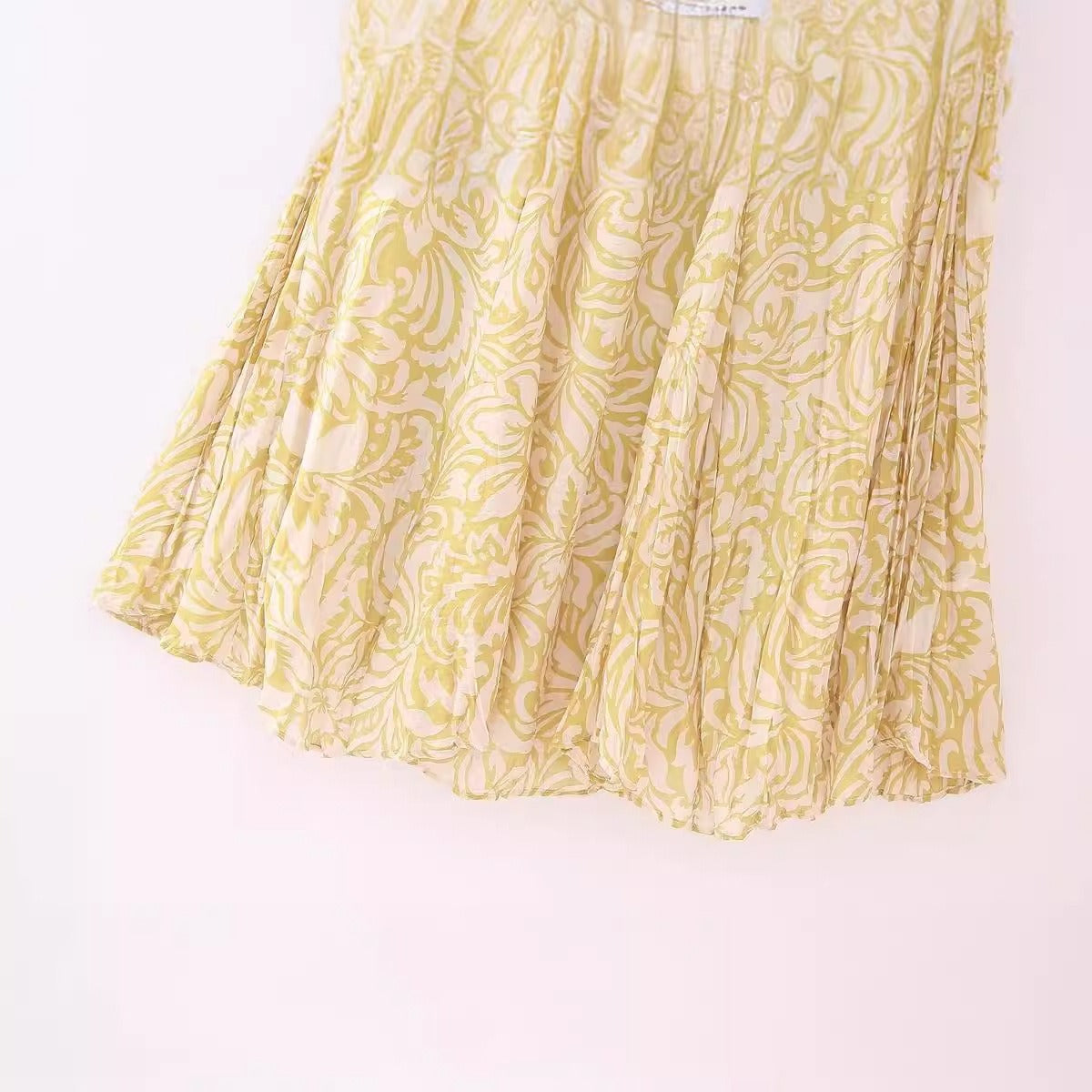Boho Lace-Up A-Line Skirt – Romantic Mid-Length Dream | same ANTHEM