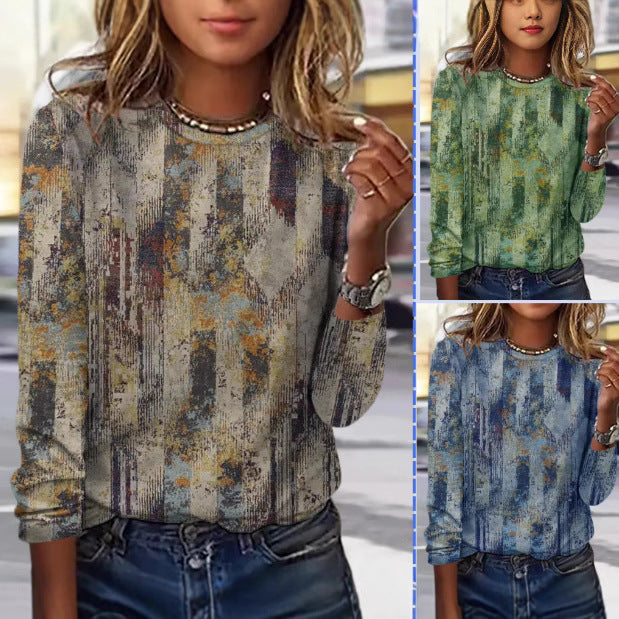 Boho Long Sleeve Printed T-Shirt | same ANTHEM - Long Sleeve