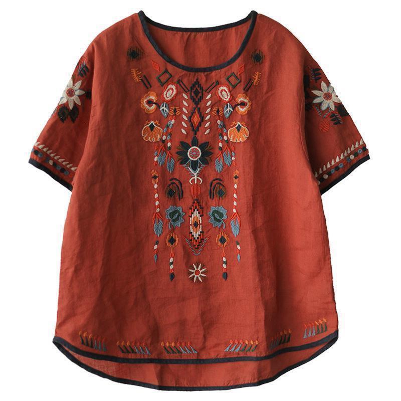 Boho Mian Embroidered Vintage Top – A Retro Charm with Modern Elegance | same ANTHEM.