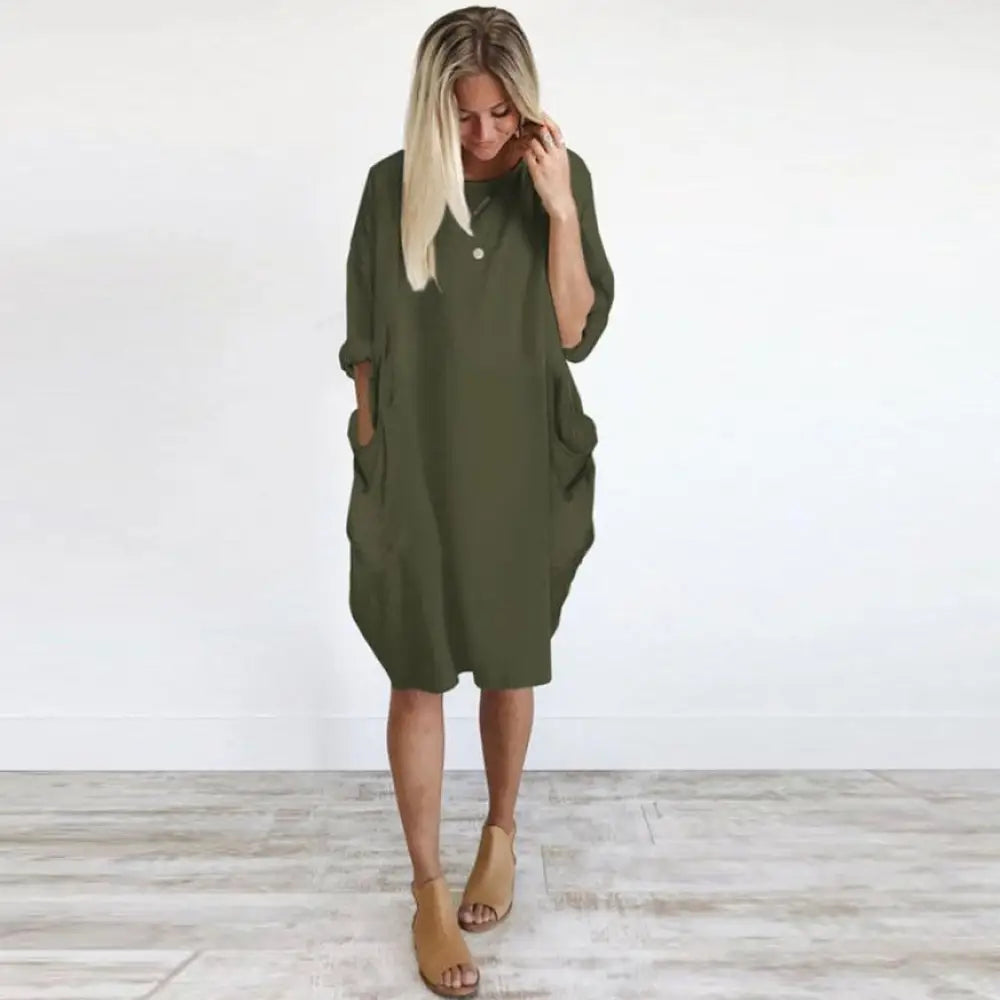 Boho Pocket Mini Dress – Dreamy Streetwear | same ANTHEM