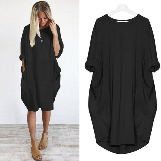 Boho Pocket Mini Dress – Dreamy Streetwear | same ANTHEM