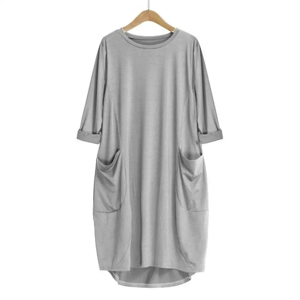 Boho Pocket Mini Dress – Dreamy Streetwear | same ANTHEM - Silver / S