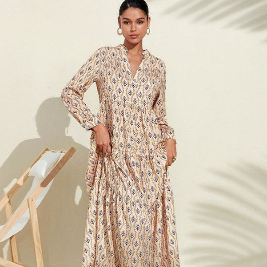 Boho Princess Printed Dress – Flowing & Feminine | same ANTHEMs