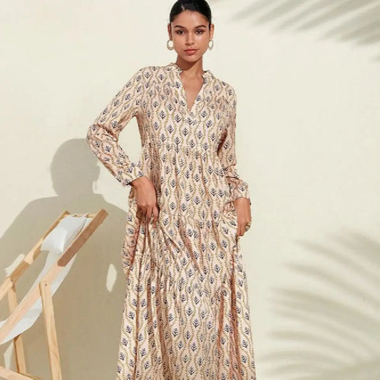 Boho Princess Printed Dress – Flowing & Feminine | same ANTHEMs