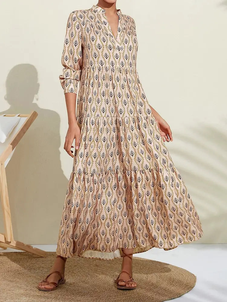 Boho Princess Printed Dress – Flowing & Feminine | same ANTHEMs