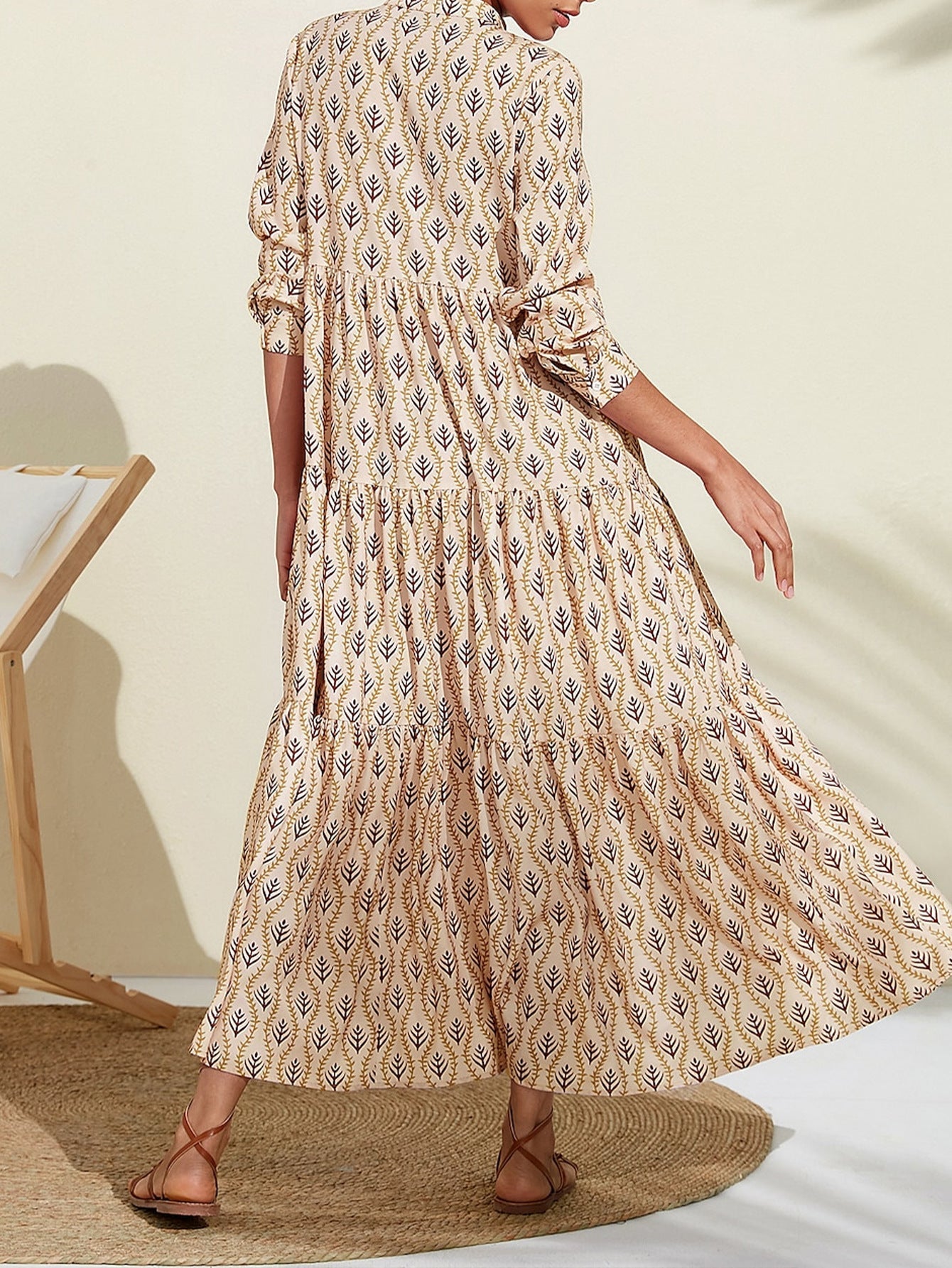 Boho Princess Printed Dress – Flowing & Feminine | same ANTHEMs