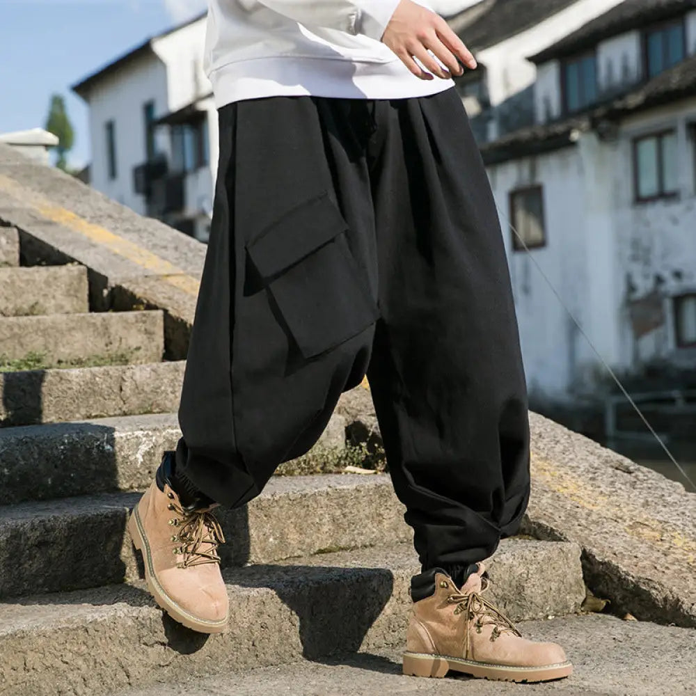 Boho Soulmate Harem Pants – Casual Streetwear | Same Anthem - Black / 2XL - Pants