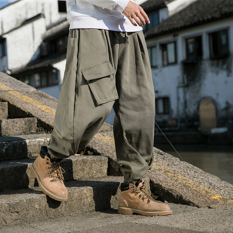 Boho Soulmate Harem Pants – Casual Streetwear | Same Anthem - Gray Green / 2XL - Pants