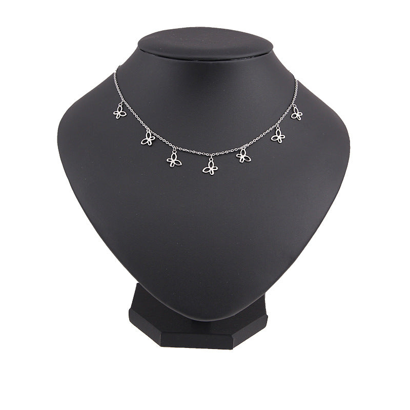 Boho Star & Butterfly Pendant Necklace – same ANTHEM Soulmate Jewelry - 0632 Silver