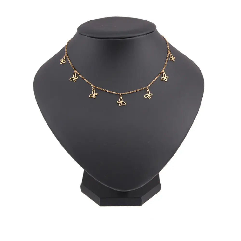 Boho Star & Butterfly Pendant Necklace – same ANTHEM Soulmate Jewelry - 0632 Gold
